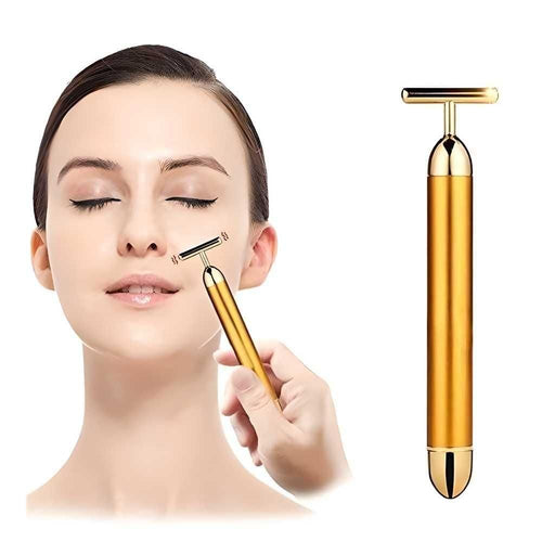 24K Gold Electric Facial Massage Roller - Safesaaf