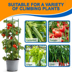 Plants Trellis Support with Plastic Coated Steel Anti-Slip for Climbing Vines, Flowers and Vegetables