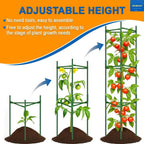 Plants Trellis Support with Plastic Coated Steel Anti-Slip for Climbing Vines, Flowers and Vegetables