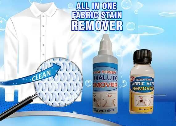 All in One Fabric Stain Remover 100ml (Pack of 2 Bottle 50ml Each) - Safesaaf